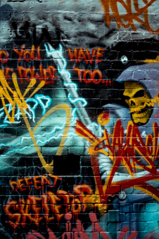Melbourne street art, By the power of Greyskull!