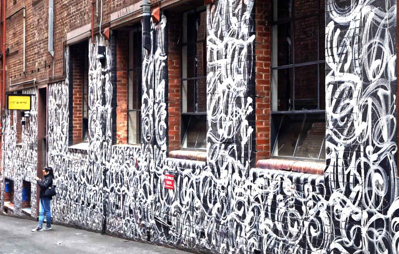 Melbourne street art Duckboard Lane