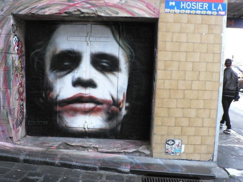 Melbourne street art, Joker