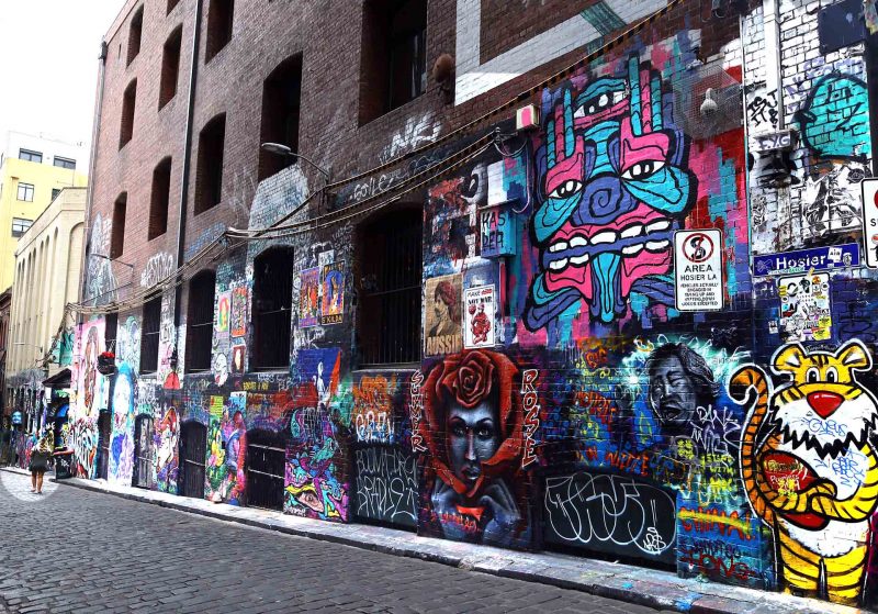 Melbourne street art, gritty realism