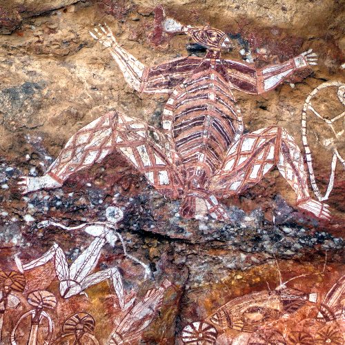 Aboriginal rock paintings, Kakadu, Australia