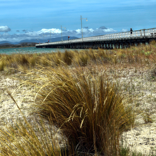 Port Whelshpool long jetty beach view, Australia