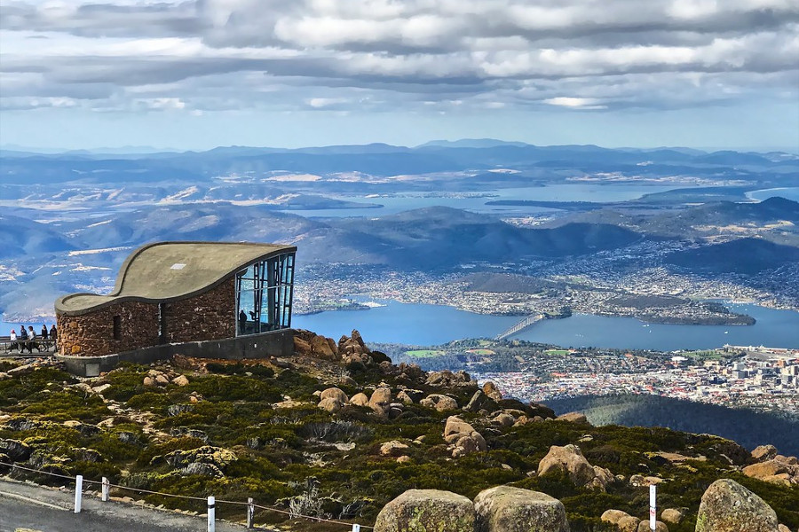 Hobart from Mount Wellington, Tasmania, Australia @ Mark Pegrum