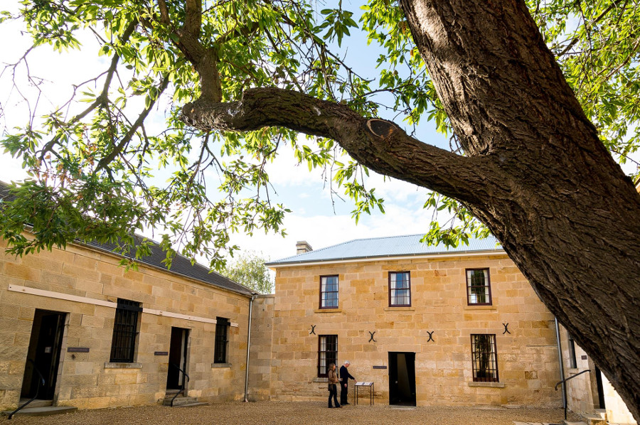 The courtyard of Richmond Gaol Historic Site, Australia @Joe-Shemesh
