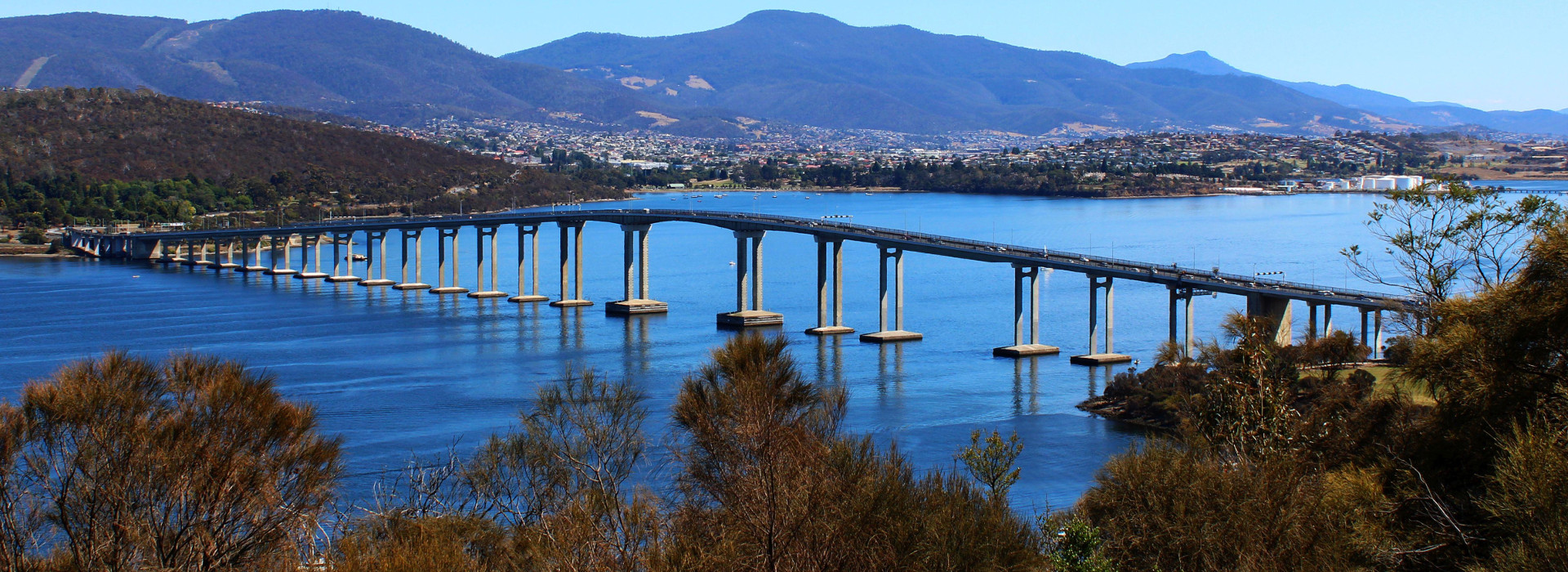 The Tasman Bridge from Rosny Hill Lookout @crk365