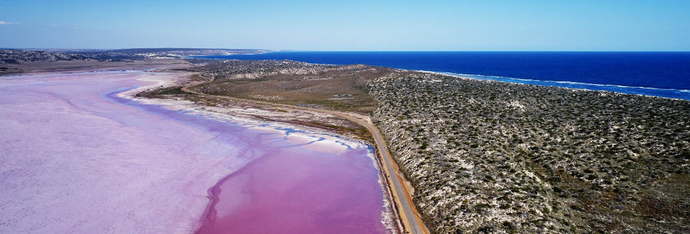 Hutt Lagoon (Pink Lake), Australia @Australia's Coral Coast