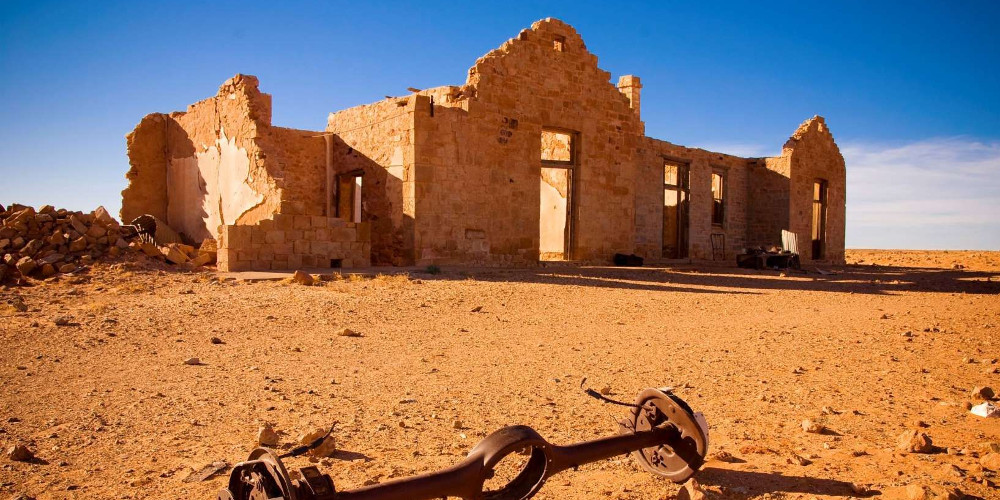 The ruins of Transcontinental Hotel in Farina, South Australia @Greg Sketcher Photography, Getty Images
