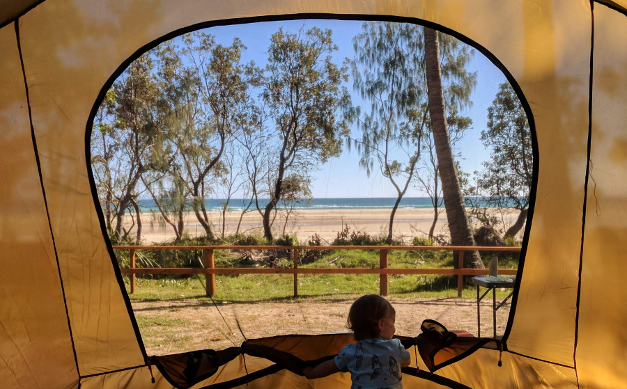 Cylinder Beach camping, Australia @reddit. com