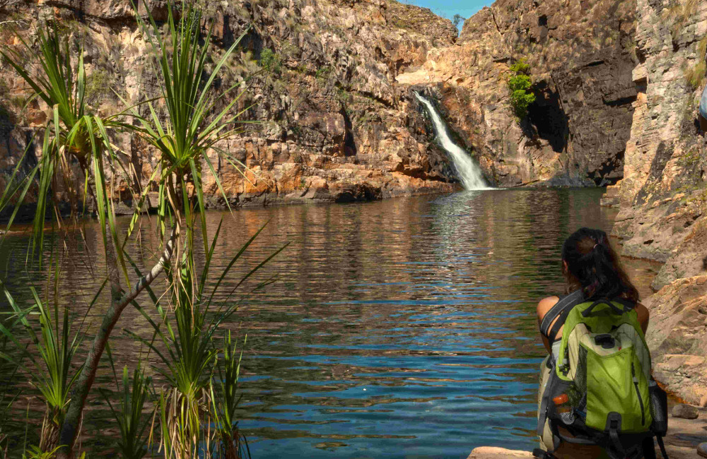 Rock pool, Barramundi falls, Kakadu National Park, Australia