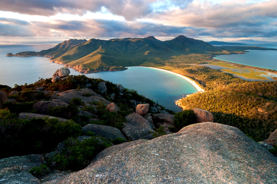 Wineglass Bay from Mount Amos, Australia @Luke O'Brien