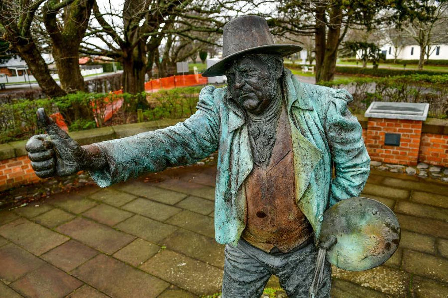 John Glover statue in Evandale, Evandale, Australia @The Examiner
